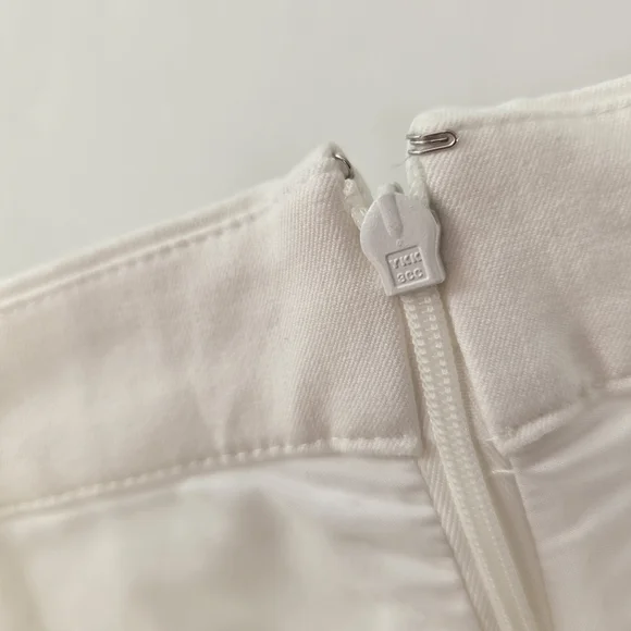 J Crew No. 3 Pencil Skirt Midi Stretchy Off White Bi-Stretch Cotton High Rise 8 - Picture 8 of 12